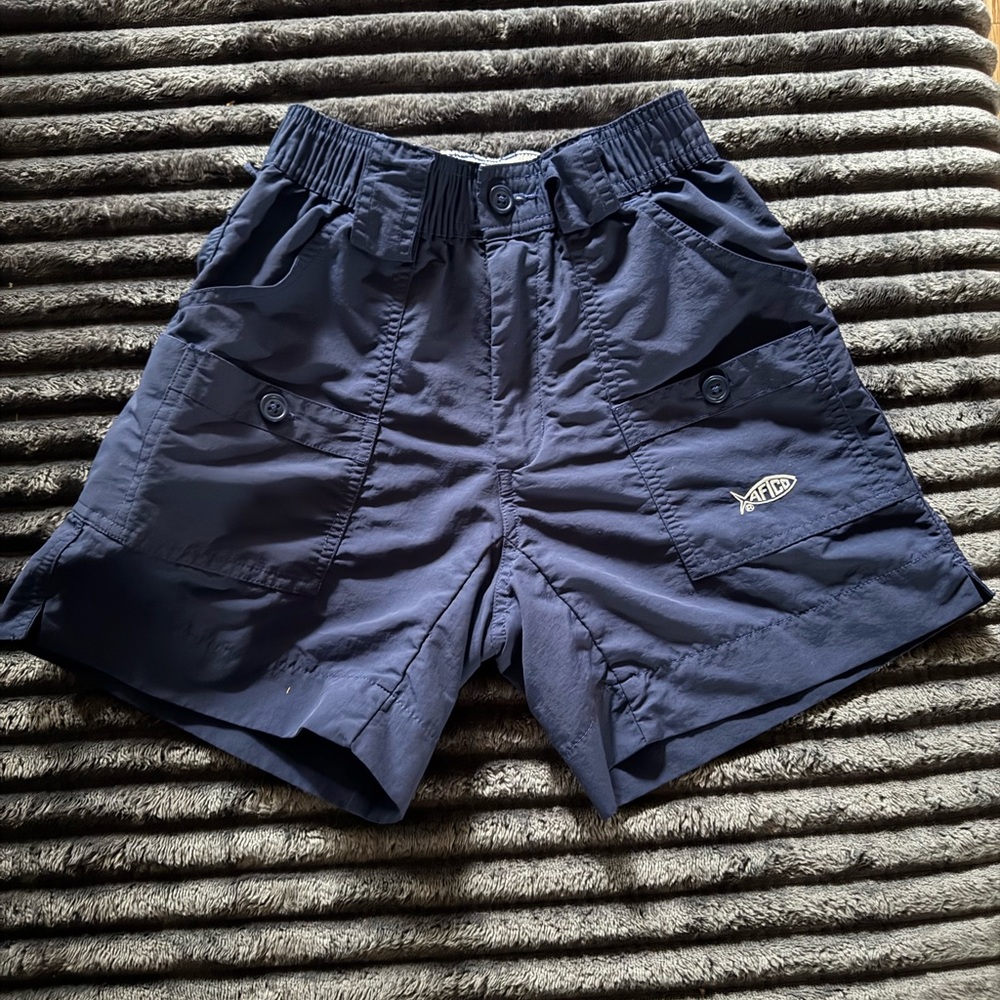 AFTCO Kids Navy Blue Cargo Shorts